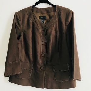Brown blazer by Focus 2000