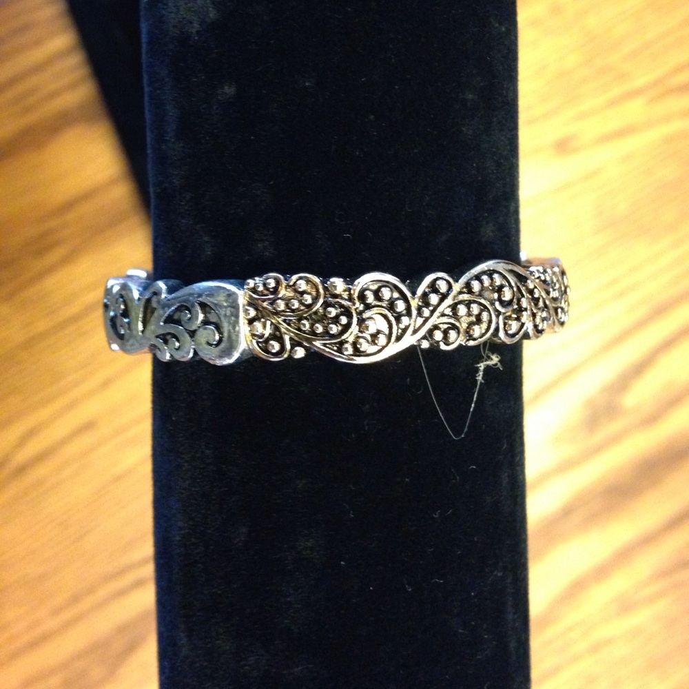 Silver and gold bracelet