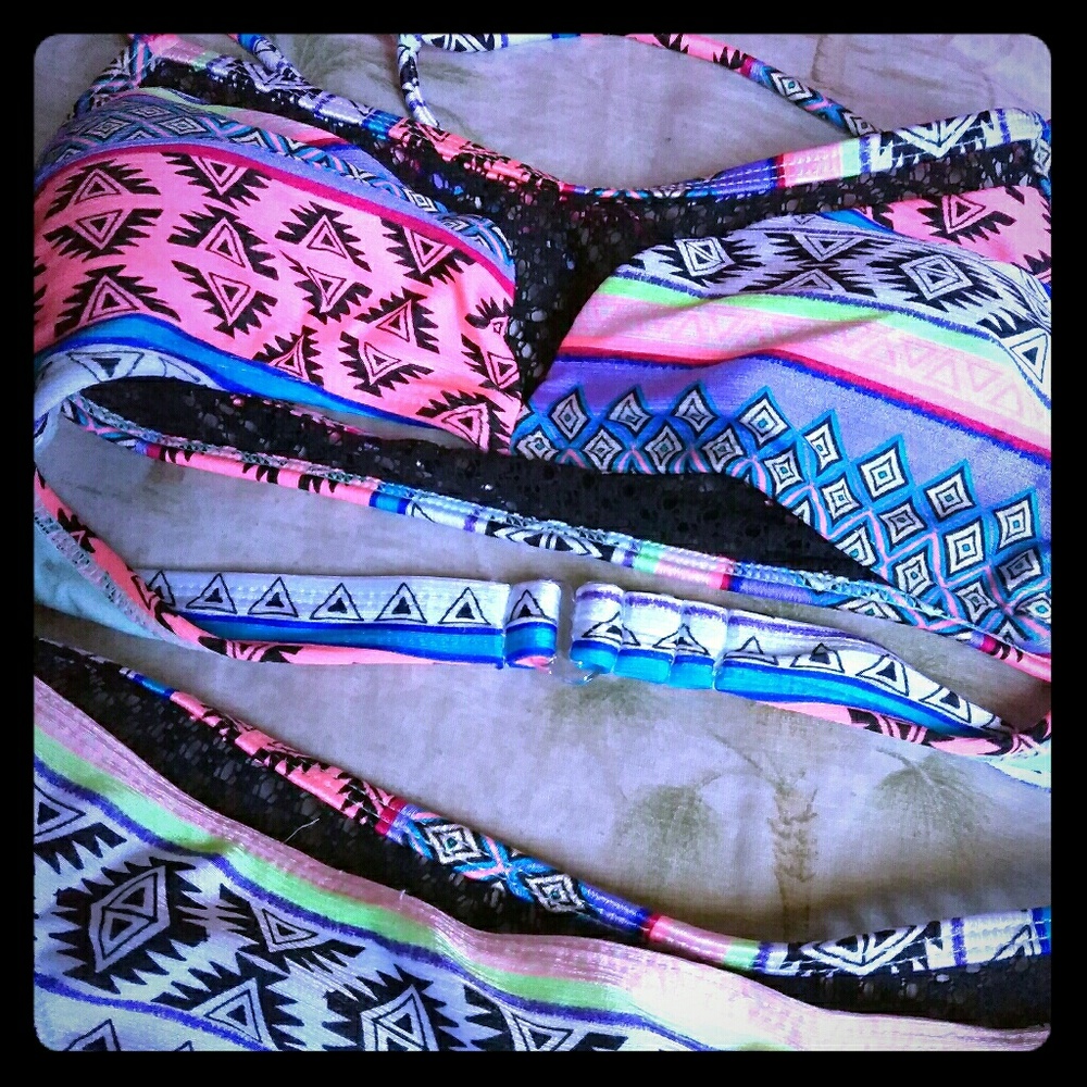 Two piece swimming suit