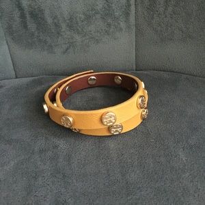Tory Burch wraparound logo bracelet