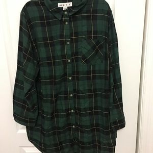 Plus Size plaid shirt