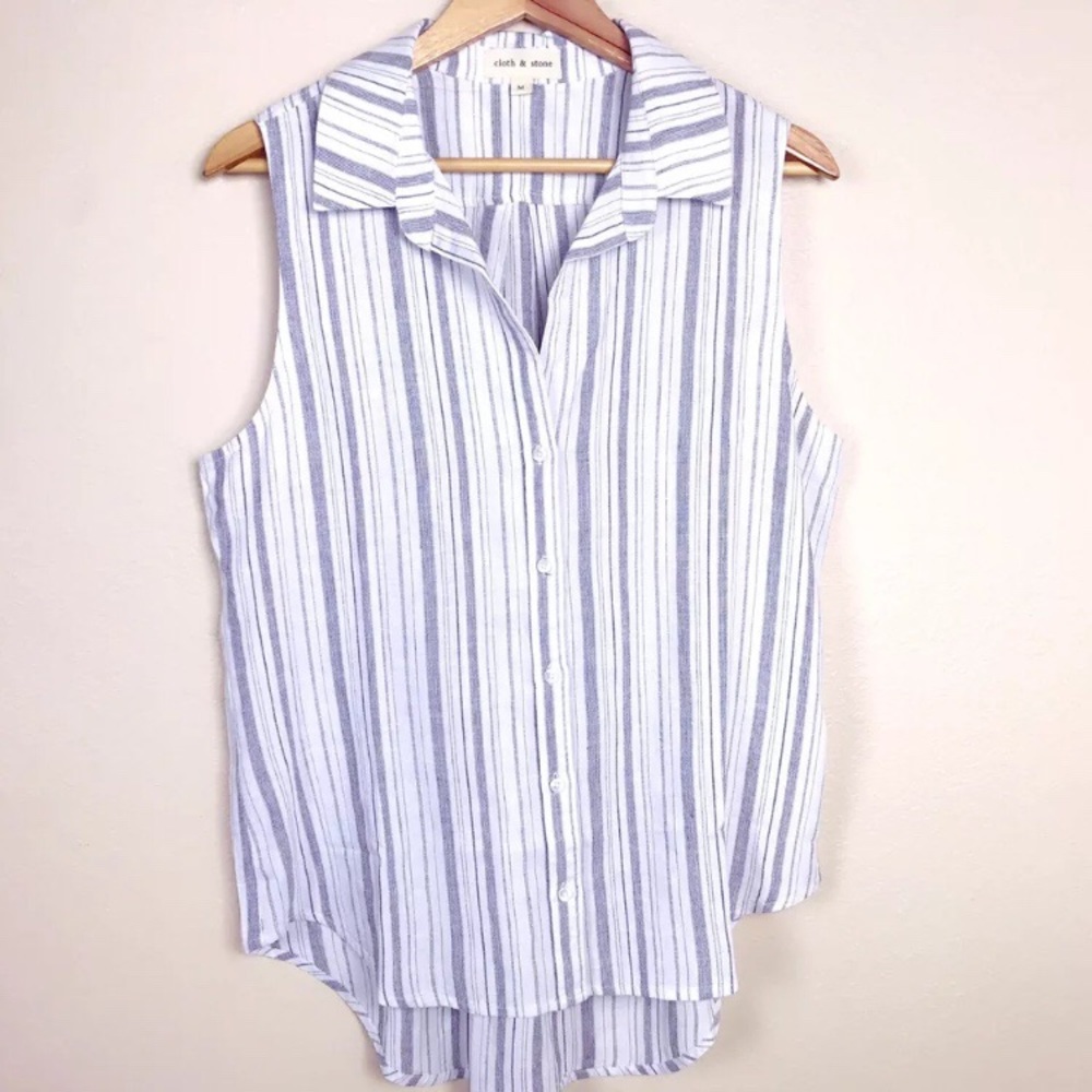 NWOT Anthropologie Cloth & Stone Button Down Shirt