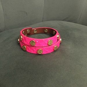 Tory Burch Wraparound Logo Bracelet