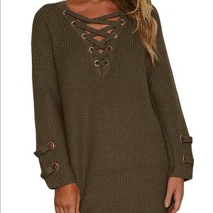 🚨SALE🚨Perfect winter Lace up knitted sweater