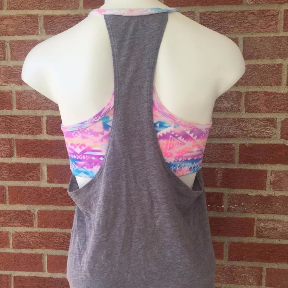 Victoria's Secret PINK Tank with Bralette Medium