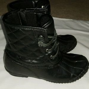 Stevie's Girls Quilted Duck Boots