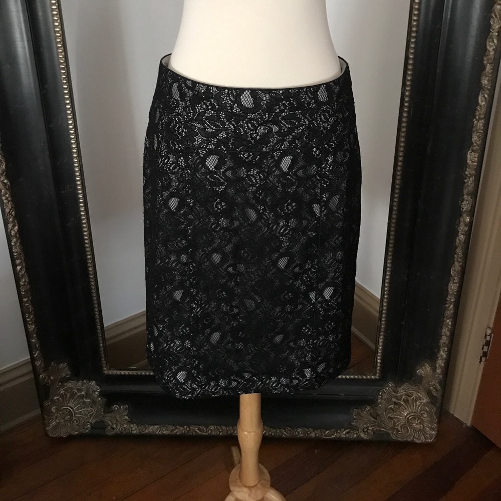 Stunning lace overlay skirt