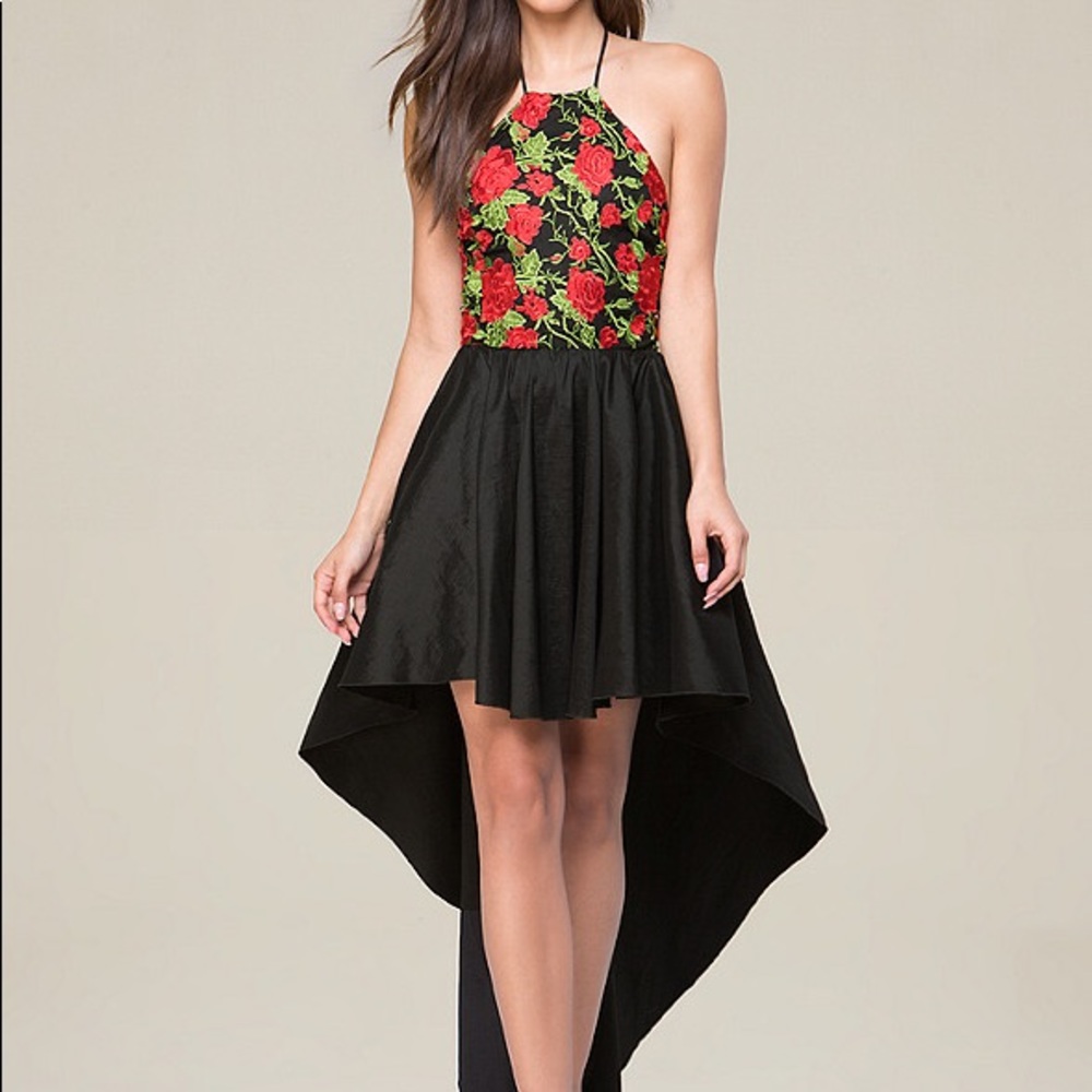 Bebe Embroidered Gown