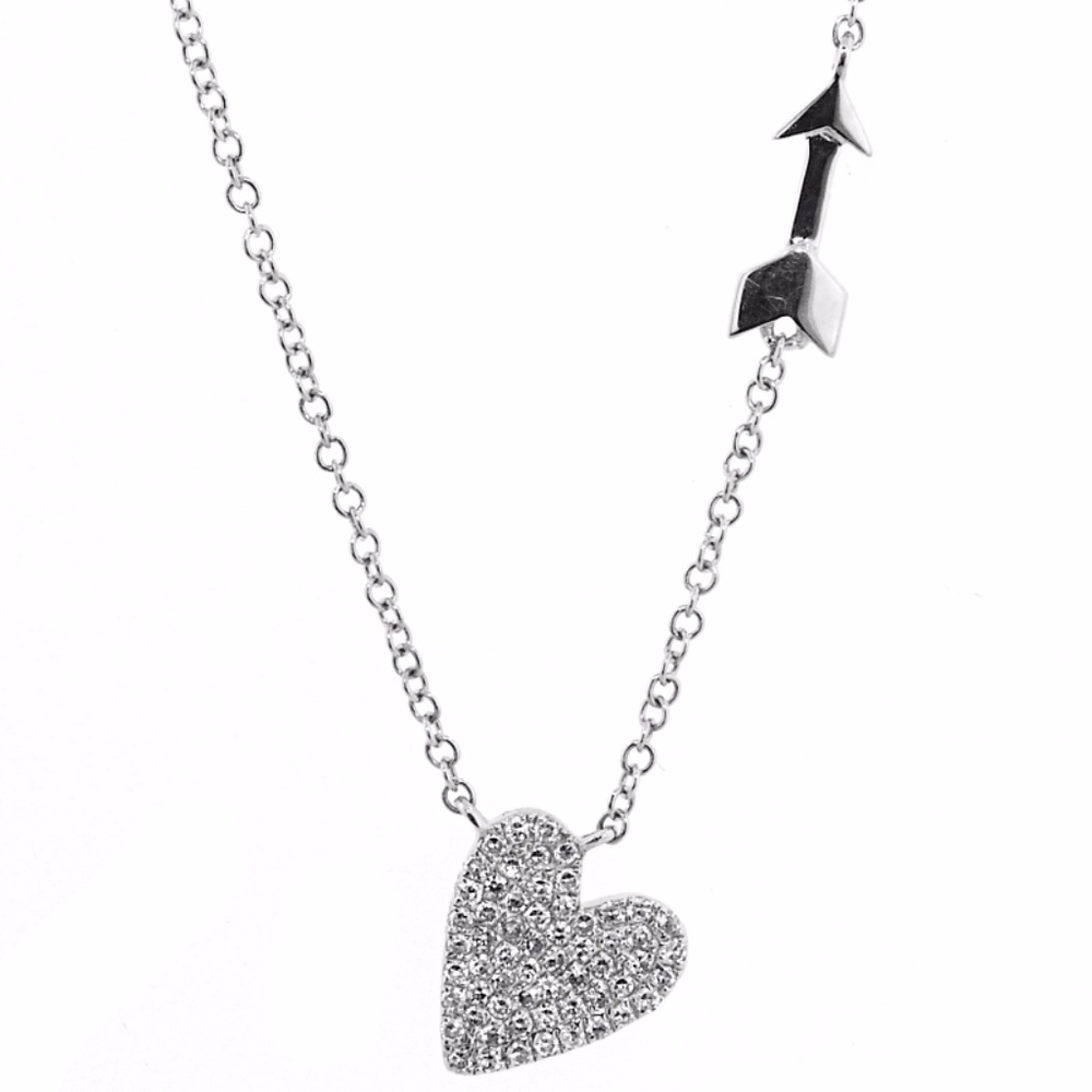 Diamond Heart Pendant 14k Yellow Gold CUTE!!!!