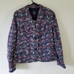 NWOT Gap Floral Printed Blazer Size 2
