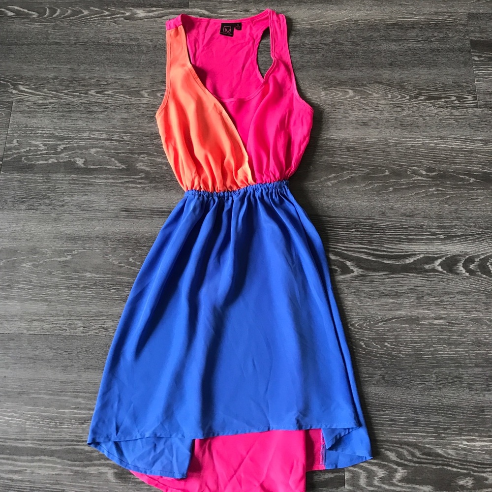Material Girl color block dress