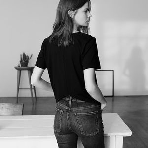 Club Monaco Tymber asymmetrical T-shirt S