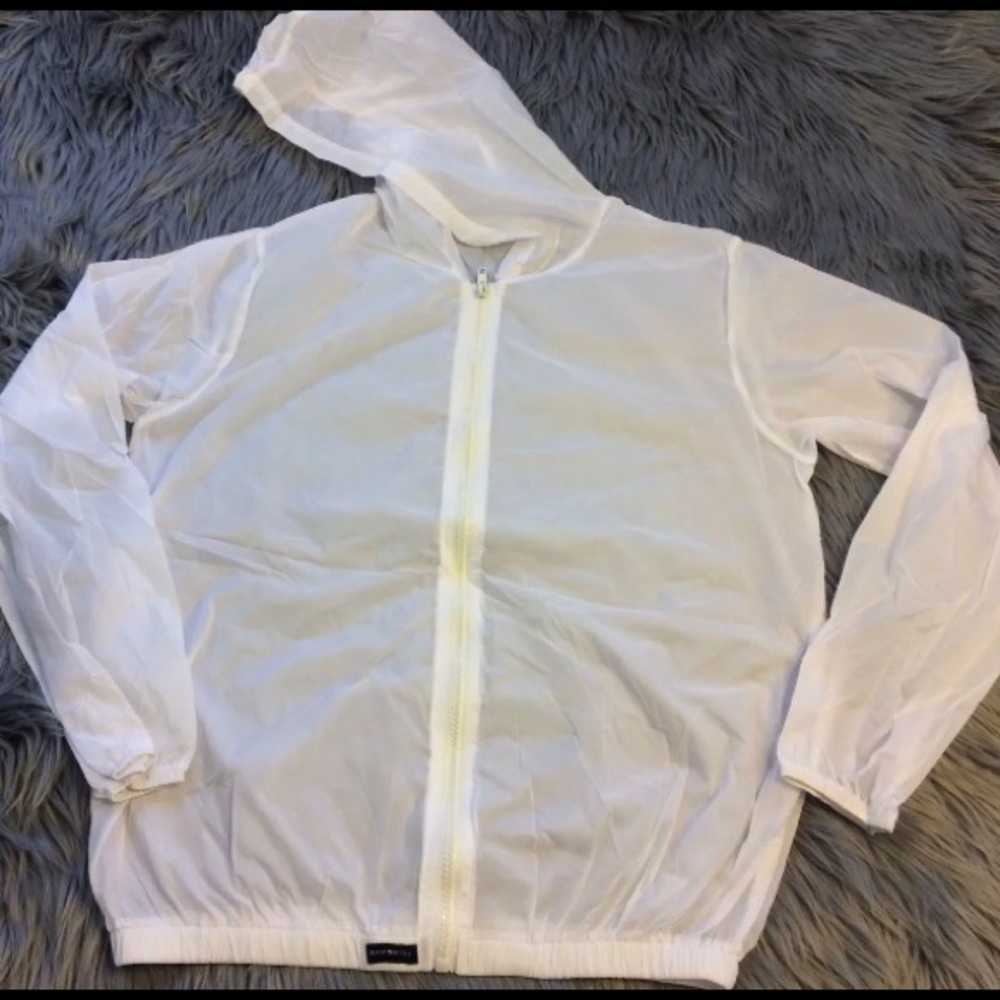 Brandy Melville WHITE Scar windbreaker jacket - Picture 2 of 4