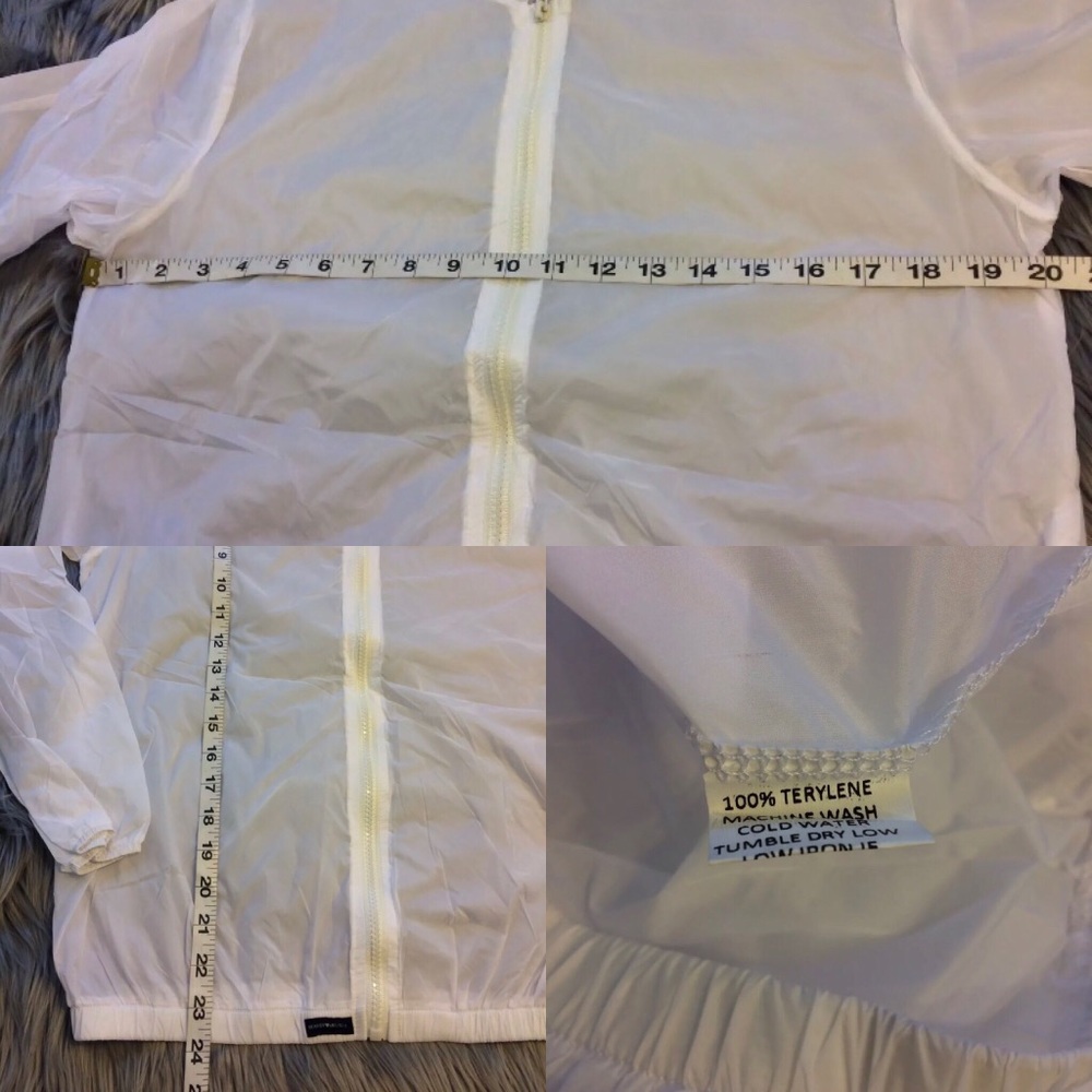 Brandy Melville WHITE Scar windbreaker jacket - Picture 4 of 4