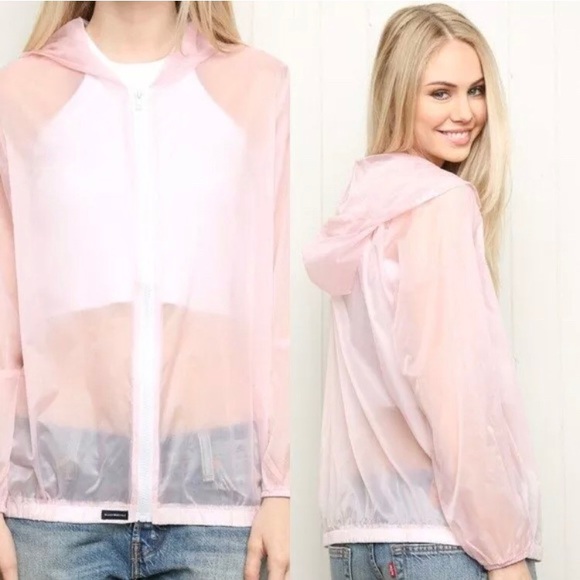 Brandy Melville Jackets & Blazers - Brandy Melville WHITE Scar windbreaker jacket
