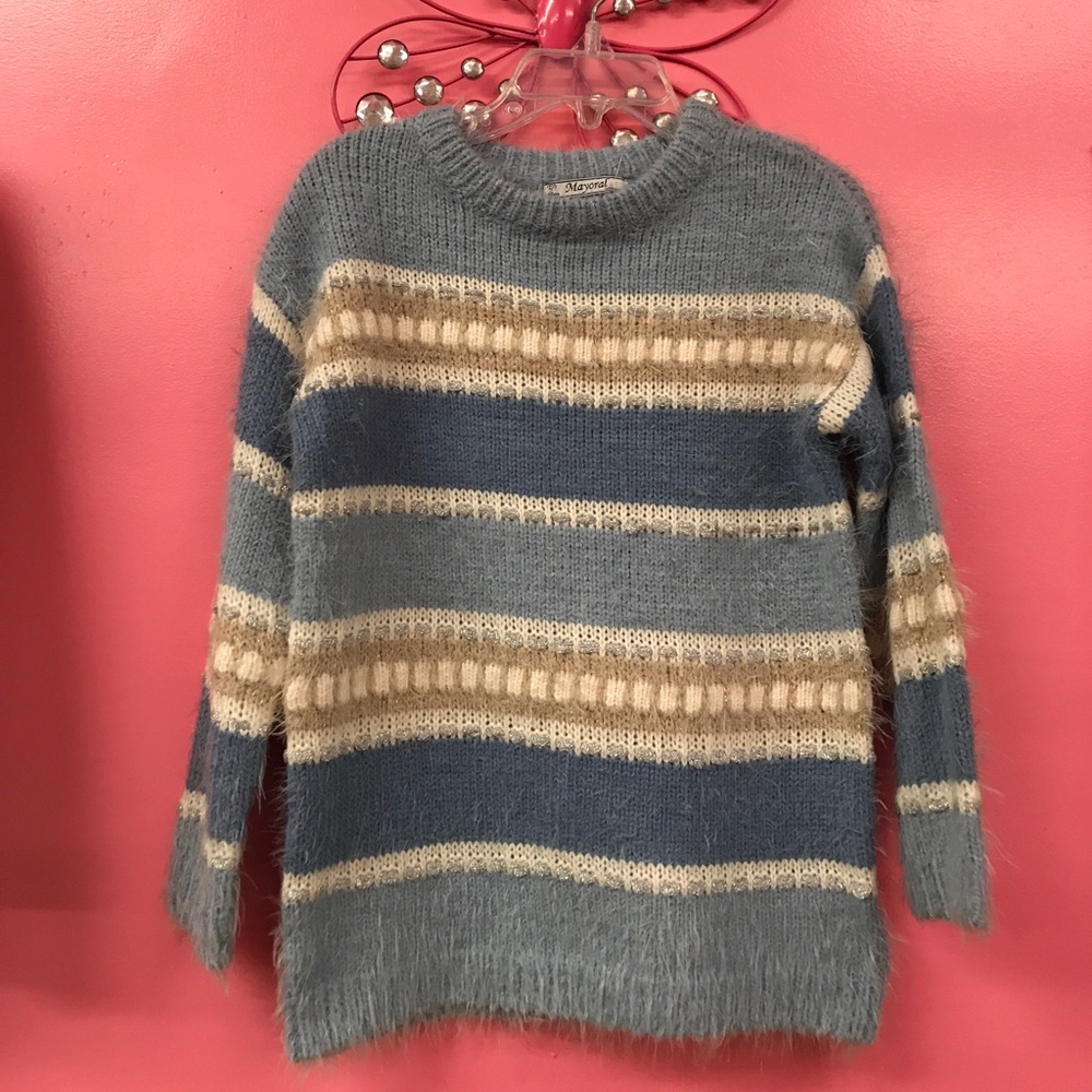 Soft Blue Mayoral Girls Chic Sweater 💕