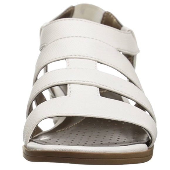 NIB White Comfort Slingback Kitten Wedge Sandal - Picture 7 of 9