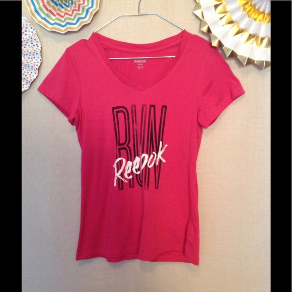 Reebok Pink Workout T Shirt - Picture 1 of 3