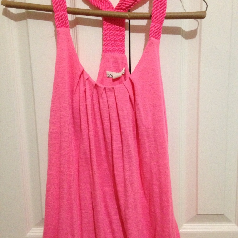 Racer back pink tank