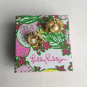 Lilly Pulitzer alligator earrings