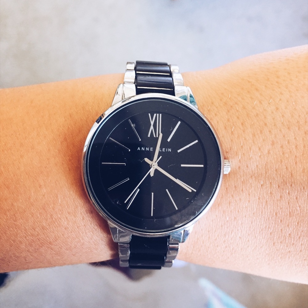 Black and Silver Watch