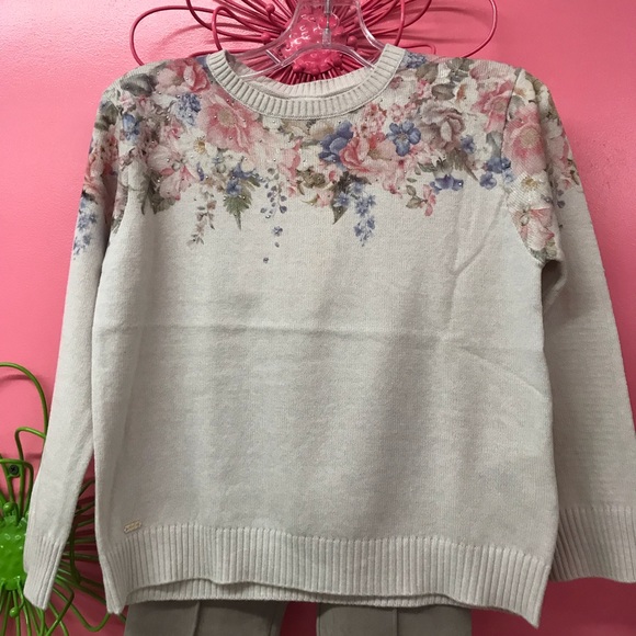 🌸🌼Floral Fall Girls Sweater Mayoral🌼🌸 - Picture 2 of 4