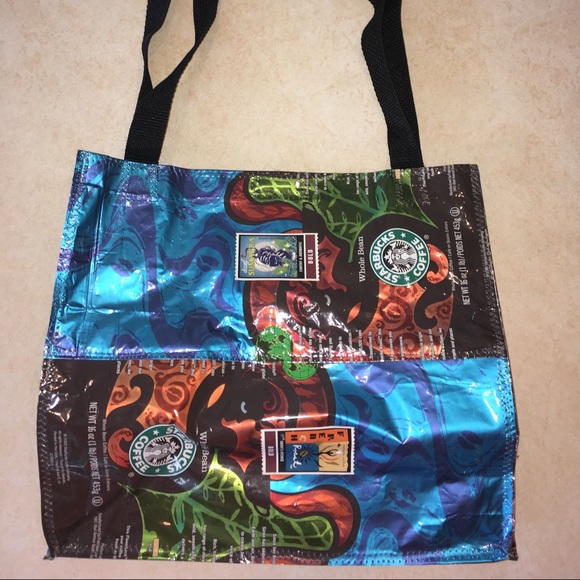 starbucks net tote bag