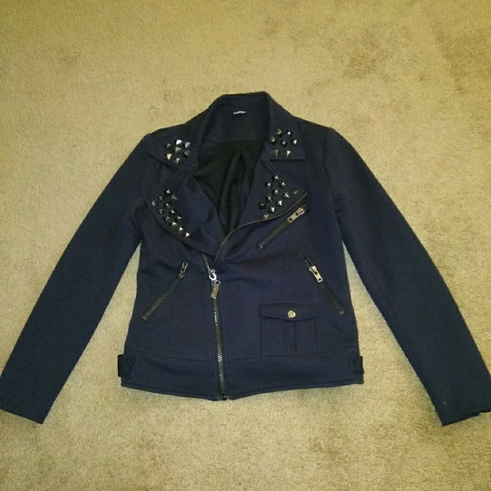 Studded moto jacket from buckle NWOT