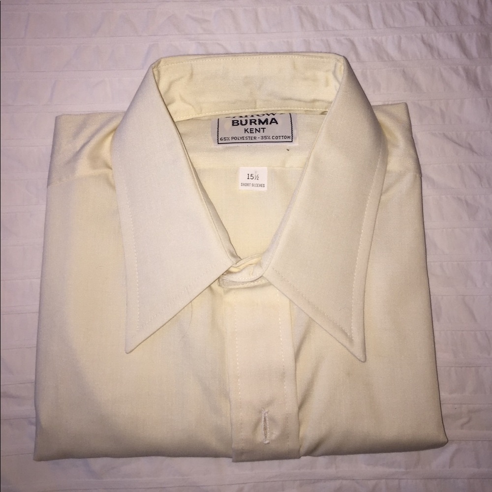 Arrow Burma Kent Yellow 15 1/2 Deadstock Shirt