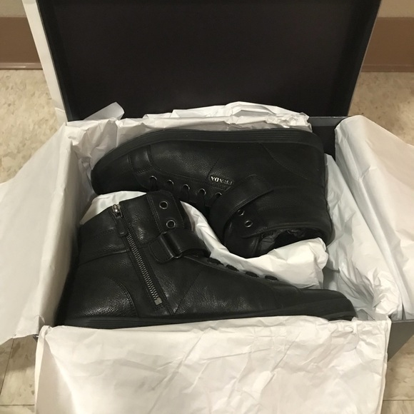 2017 Prada Mens High Top Sneaker Black - Picture 5 of 8