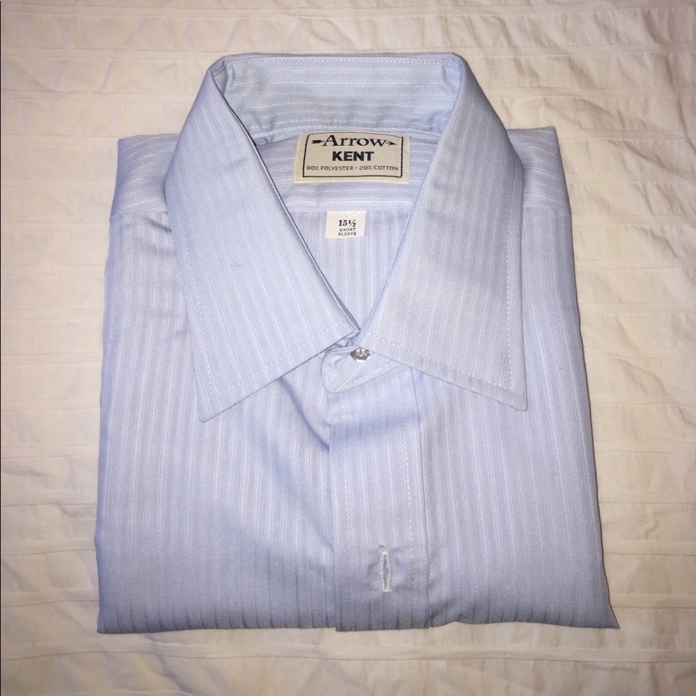 Light Blue Arrow Kent Dress Shirt 15 1/2 Deadstock