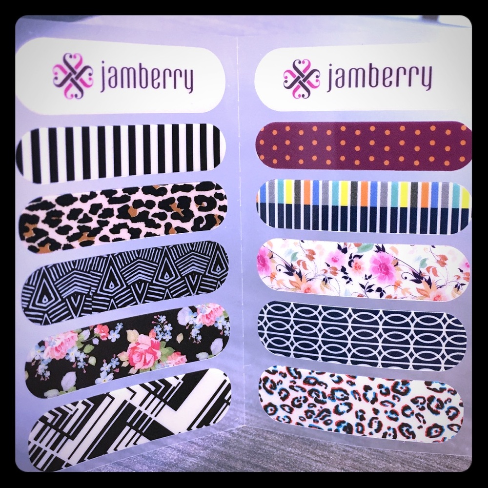 ✨🖤✨Jamberry sample sheets✨🖤✨