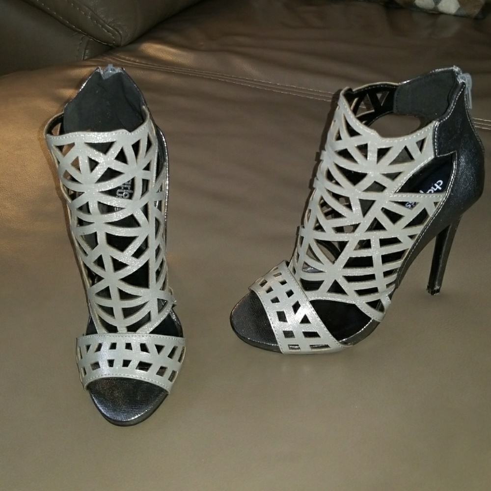Silver heels