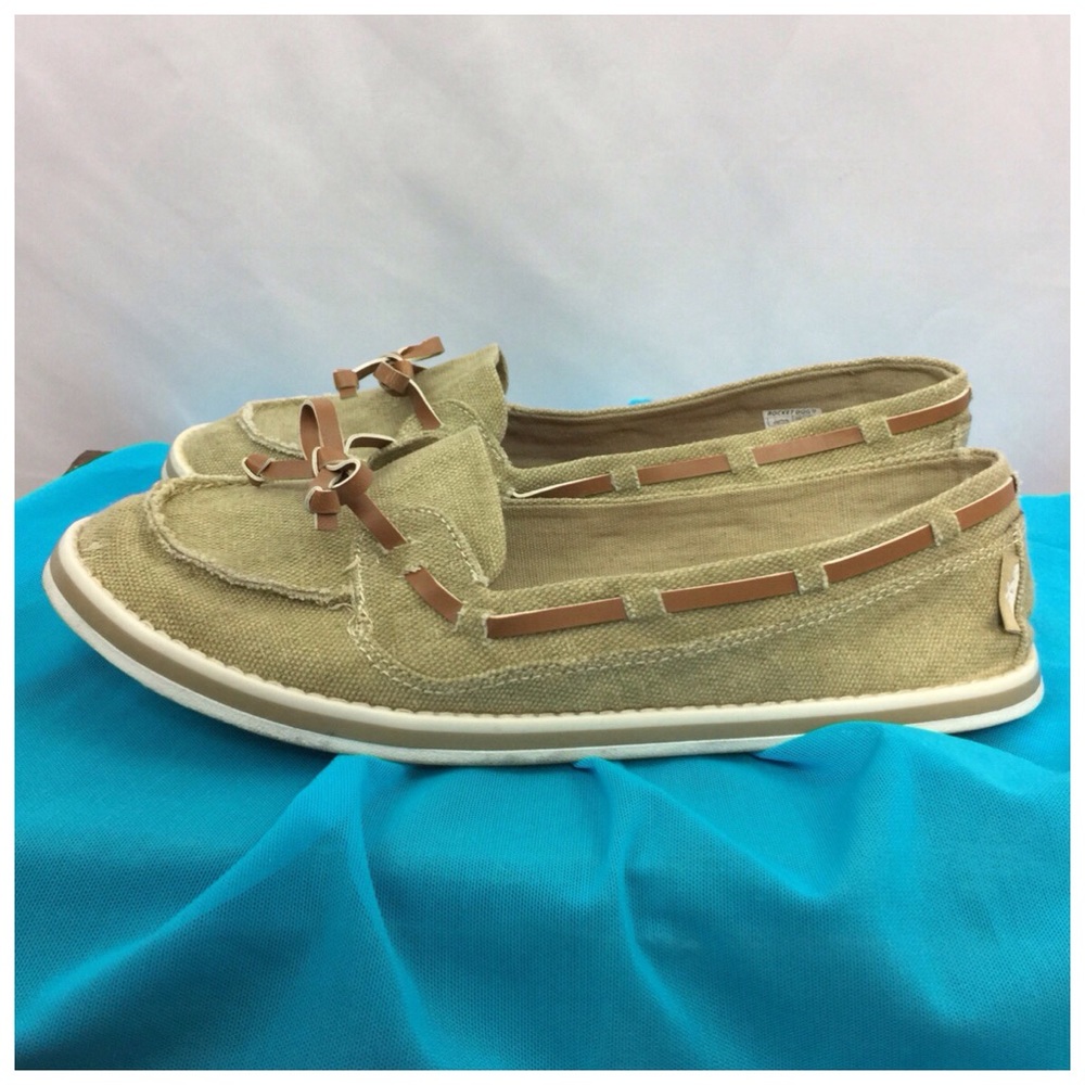 Khaki Canvas Flat Slide Leather Wrap Tie Size 8M_3