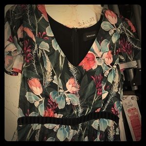 Mink Pink Green Floral Romper