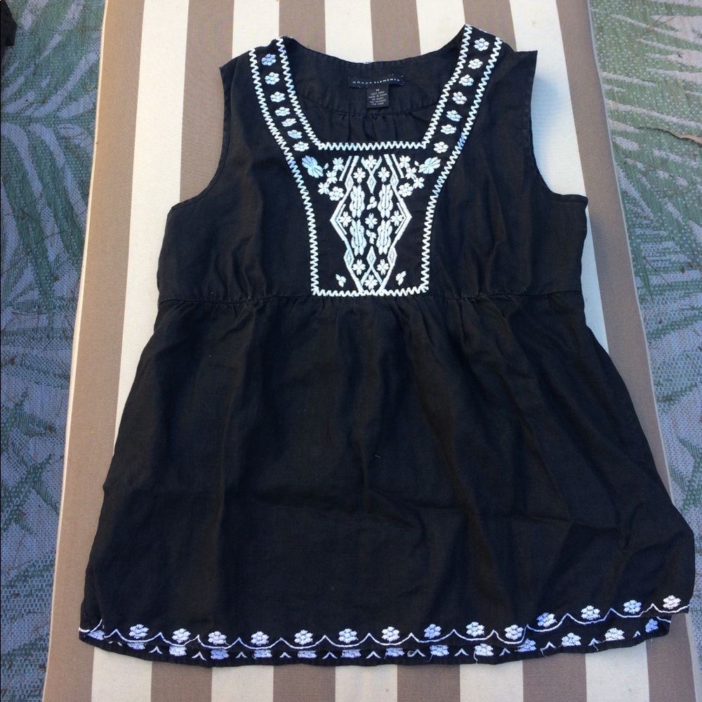 90s linen tank