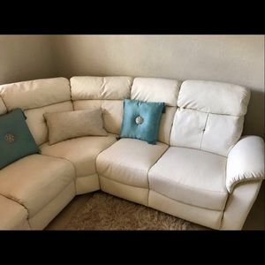 White Leather Couch