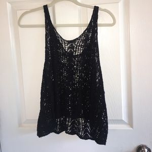 Urban Outfitters Tops - Black crochet top UO Urban Outfitters Tops - Black crochet top UO