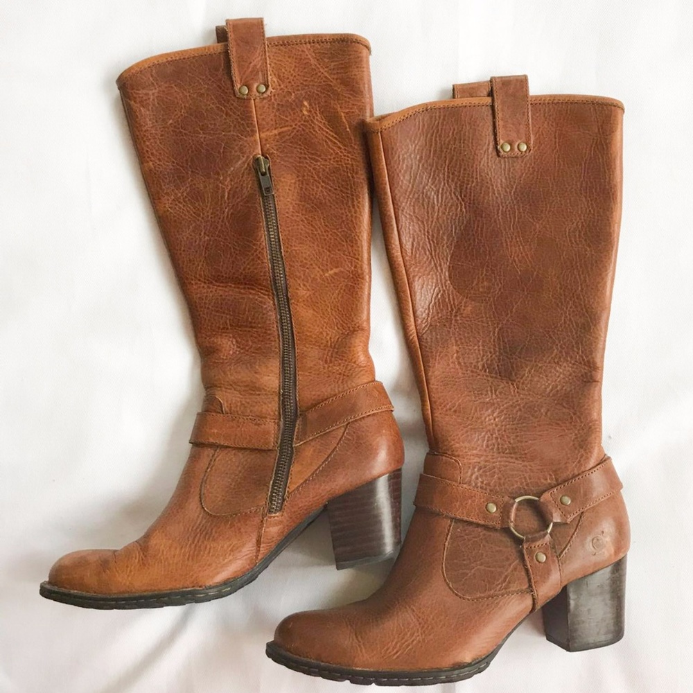 Born Women's Evelyn Leather Boots - WORN ONCE