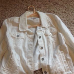 White linen/ cotton jacket