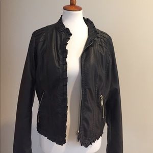 Faux Leather jacket  Jr size XL