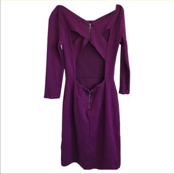 Alice and Olivia Plum Dress Size 0 - Picture 1 of 2