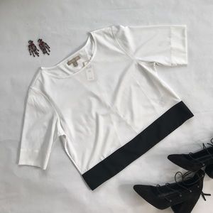 NWT Banana Republic cut out blouse. Sz petite Med