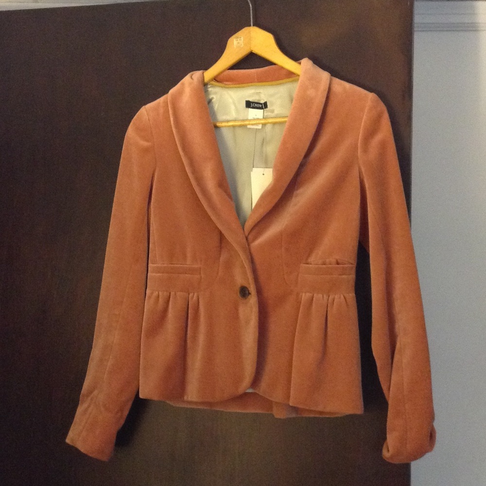 NEW JCrew Velvet Blazer