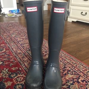 Gray/Blue Tall Hunter Boots