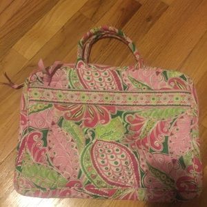 Vera Bradley Pinwheel Pink Laptop Organizer