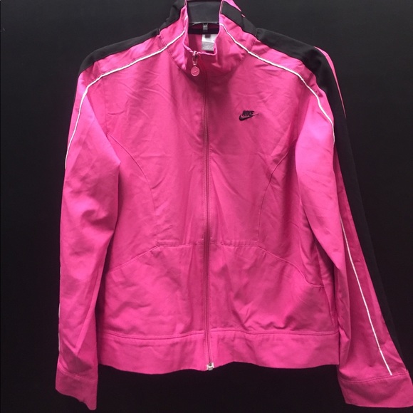 pink and black nike jacket