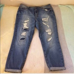Ripped Boyfriend Jeans