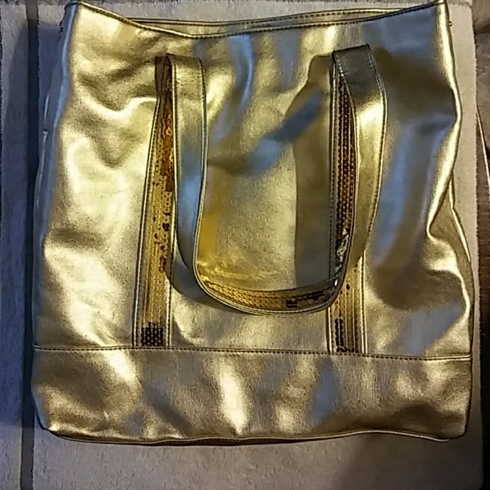 Gold handbag