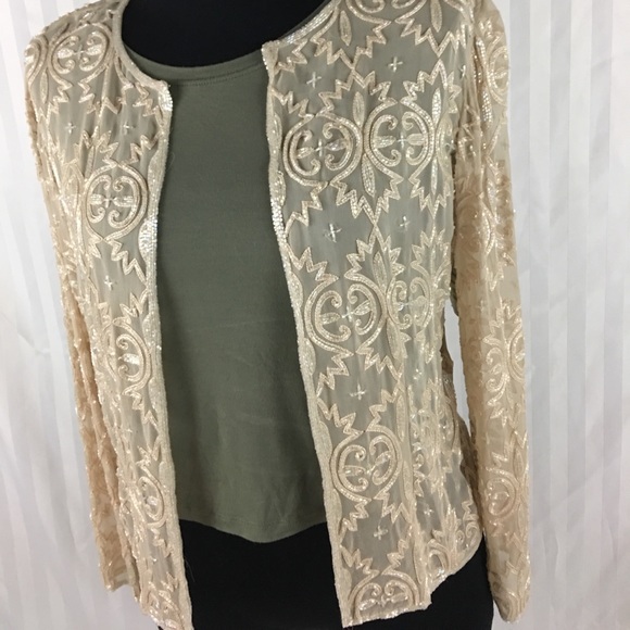 Vtg Sequin Jacket - Picture 3 of 8